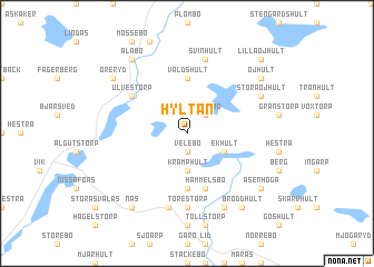 map of Hyltan