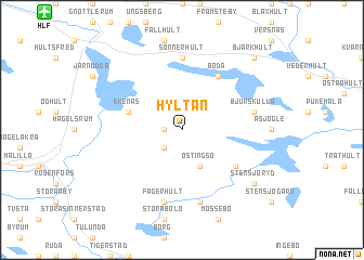 map of Hyltan