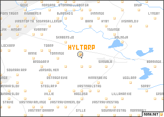 map of Hyltarp