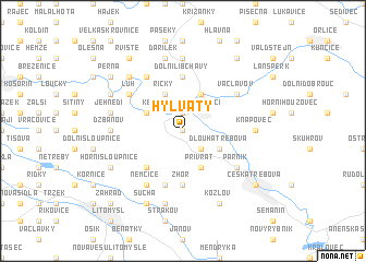 map of Hylváty