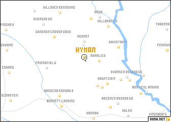 map of Hyman