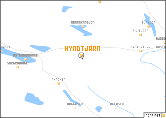 map of Hyndtjärn