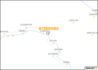 map of Hyner View