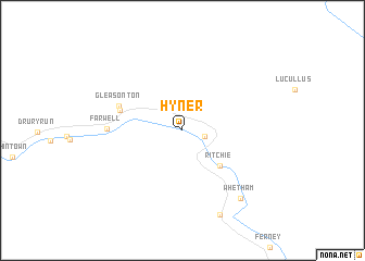 map of Hyner