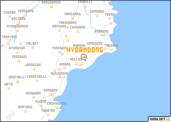 map of Hyoam-dong