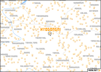 map of Hyodŏng-ni