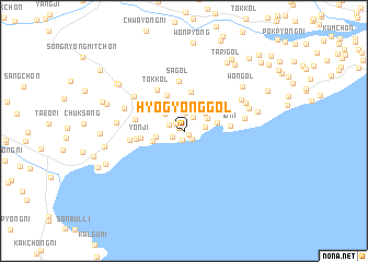 map of Hyogyŏng-gol