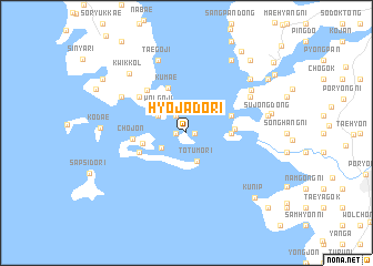 map of Hyojado-ri