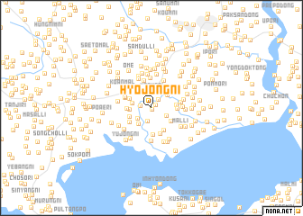 map of Hyojŏng-ni