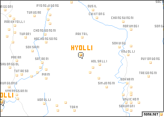 map of Hyŏl-li