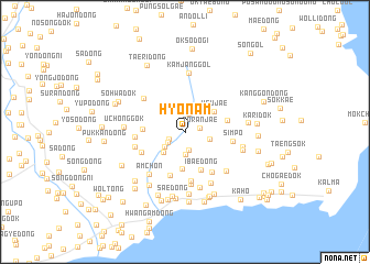 map of Hyŏnam