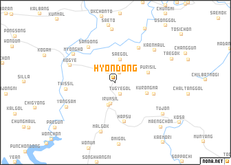 map of Hyŏn-dong