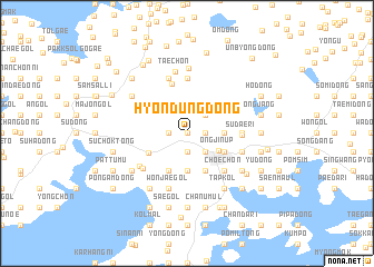 map of Hyŏndŭng-dong