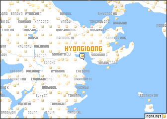 map of Hyŏngi-dong