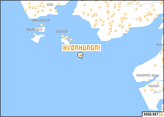 map of Hyŏnhŭng-ni