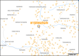 map of Hyŏnhŭng-ni