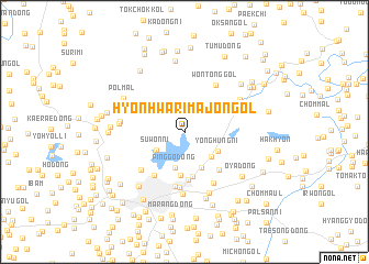 map of Hyŏnhwarimajŏn-gol