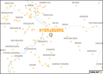 map of Hyŏnjŏ-dong