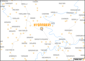 map of Hyŏnnae-ri