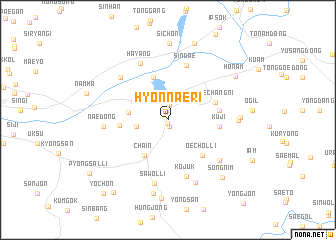 map of Hyŏnnae-ri