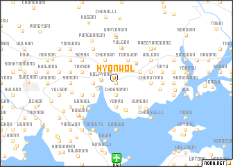 map of Hyŏnwŏl