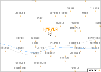 map of Hyrylä