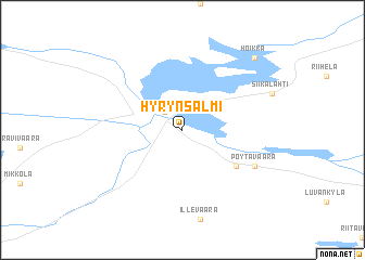 map of Hyrynsalmi