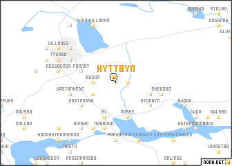 map of Hyttbyn