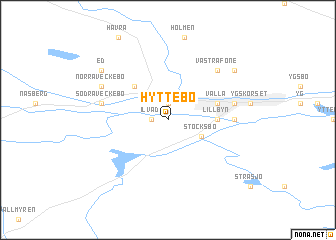 map of Hyttebo