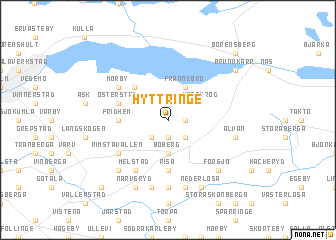 map of Hyttringe