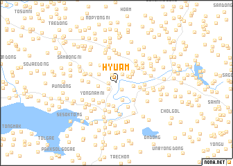 map of Hyuam