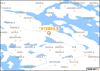 map of Hyvärilä