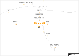 map of Hyyppä