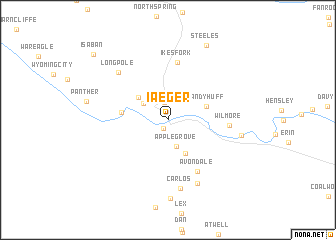 map of Iaeger