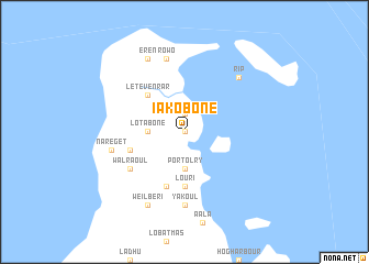 map of Iakobone