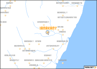 map of Ianakany