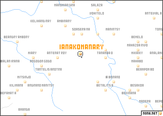 map of Ianakomanary