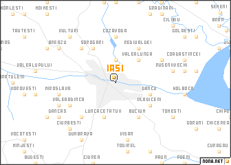 map of Iaşi