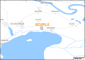 map of Iazurile