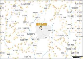 map of Ibadan