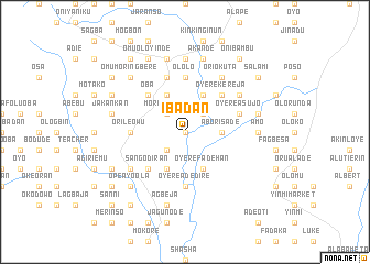 map of Ibadan