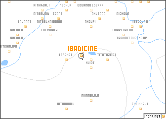 map of Ibadicine