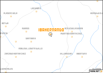 map of Ibahernando