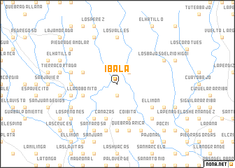 map of Ibalá