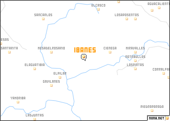 map of Ibañes