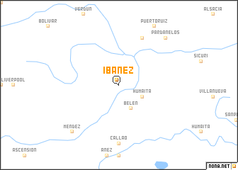 map of Ibáñez