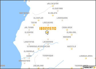 map of Ibarreño