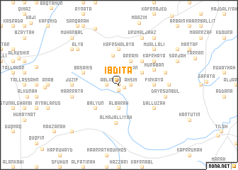 map of Ibdītā