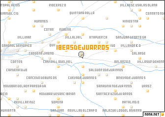 map of Ibeas de Juarros