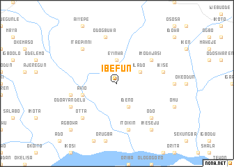 map of Ibefun